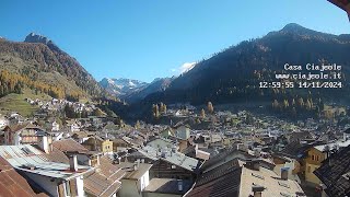 Timelapse 14112024  Webcam Casa Ciajeole  Moena Val di Fassa Dolomiti [upl. by Ahsinak]