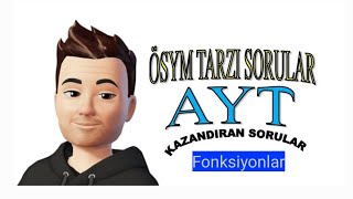 ÖSYM TİPİ KAZANDIRAN SORULAR AYT MATEMATİK  1  FONKSİYONLAR  FONKSİYON GRAFİĞİ [upl. by Anastassia455]