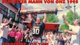 RETROFitness STÄRKSTER MANN VON OHZ  Stadtfest 1995  Strongman Contest [upl. by Ashby]