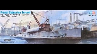 1350 scale Hobby Boss French Submarine Surcouf  In box Review [upl. by Duile]