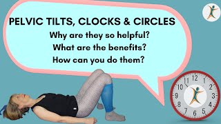 Pilates Pelvic Tilt Pelvic Clock Pelvic Circles [upl. by Burman]