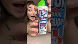 Double Icee two color squeeze candy 👀🤩 candy comedy [upl. by Enerol]