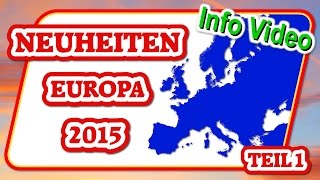 Freizeitpark Neuheiten Europa 2015  Teil 1 [upl. by Vedis]