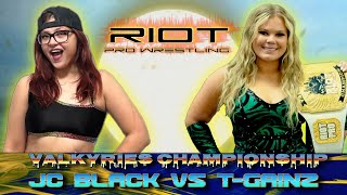 Riot Pro Wrestling  JC Black vs TGainz Valkyries Championship [upl. by Tarra655]