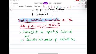 Effect of substrate on an enzyme activity and Km [upl. by Duile]