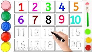 One two three  1 to 100 counting  ABC ABCD  123 123 Numbers  learn to count  Alphabet a to z [upl. by Ekud]