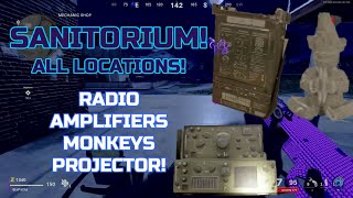 SANITORIUM ALL RADIO MONKEYS PROJECTOR LOCATIONS  CALL OF DUTY COLD WAR ZOMBIES OUTBREAK [upl. by Xylia508]