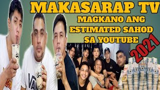 Gaano kalaki ang kinikita ng Makasarap TV sa youtube [upl. by Rentschler649]