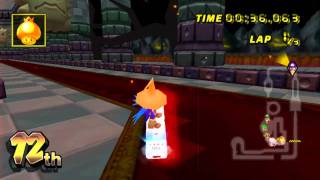 MKWii Custom Track  GCN Bowsers Castle made by Baoulettes FR1 [upl. by Shadow]