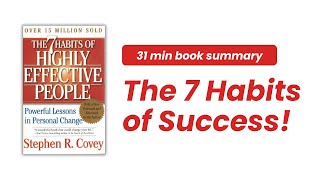 The 7 Habits of Highly Effective People by Stephen R Covey Audiobook  Book Summary [upl. by Shreeves]