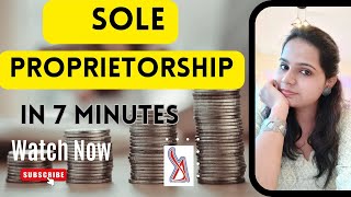 Sole Proprietorship Detailed Video Businessowner Entreprenuer Commerce [upl. by Inalawi]