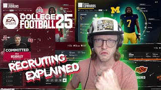 College Football 25 Dynasty Mode  RECRUITING amp the TRANSFER PORTAL EXPLAINED IN DEPTHPart 34 [upl. by Ilona429]