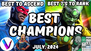 Best Champions Ranked amp Tier List  July 2024 MCoC  Vegas Tier List amp Spreadsheet  Patriot Leader [upl. by As611]