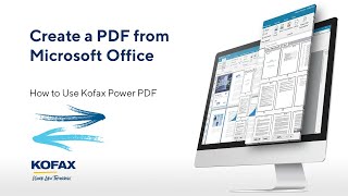 How to Create a PDF from Microsoft Office with Kofax Power PDF [upl. by Latrell]