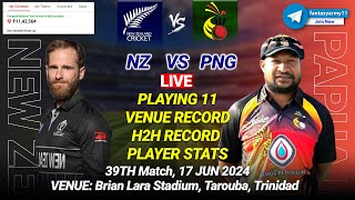 🔴LIVE NZ vs PNG Prediction  NZ vs PNG  New Zealand vs Papua New Guinea 39TH T20 [upl. by Lussier]