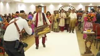 The DHOL Company Grooms wedding entrance  Baraat [upl. by Dimitri723]