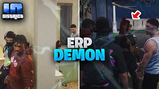 WE MET THE BIGGEST ERP DEMON IN GTA RP  DISTRICT 10 [upl. by Lenna865]