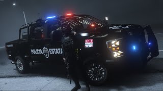 GTA 5 POLICIA  NUEVA UNIDAD ESTATAL DE JALISCO  SUPER DUTY  TheAxelGamer [upl. by Rehpotirhc]