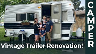 Vintage Trailer Renovation — Full Overview Video [upl. by Inus]