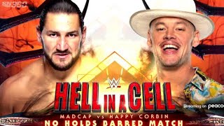 Hell In A Cell Madcap Moss Vs Happy Corbin  Happy Corbin Vs Madcap Highlights  HELL IN A CELL 2022 [upl. by Mackey]