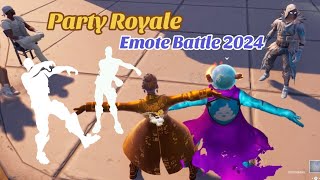 Emote Battle in Party Royale 2024 with rare Emotes Floss Zombie Shambles Stuck [upl. by Anitserp]