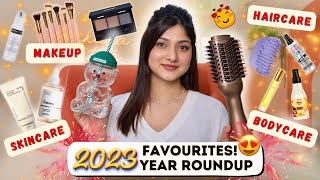 Best Of 2023  Skincare Makeup Haircare Bodycare 🫶🏻  Manasi Mau [upl. by Paehpos]