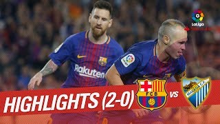 Resumen de FC Barcelona vs Málaga CF 20 [upl. by Sclater]