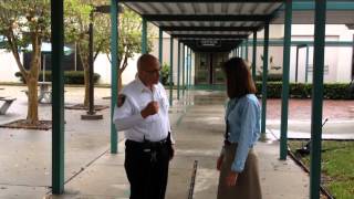 Security guard reports for duty at Oneco Elementary School in Bradenton [upl. by Aneladgam]