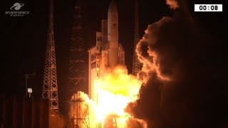 Ariane 5 launches for mission to Mercury [upl. by Enaols]