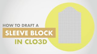 How to Draft a SLEEVE BLOCK in CLO3D [upl. by Sitoel881]