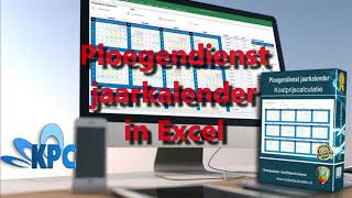 Ploegendienst jaarkalender in Excel ✅ [upl. by Avat]