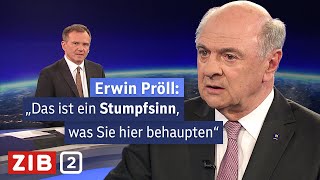 Legendäres PröllInterview bei Armin Wolf  ZIB2 vom 27032017 [upl. by Lithea]