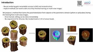 ECCV24 Parameterizationdriven Neural Surface Reconstruction for Objectoriented Editing [upl. by Armallas]