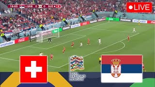 🔴 SWITZERLAND vs SERBIA LIVE  UEFA Nations League 2425 Full Match Streaming  Video PES 2021 [upl. by Angelika]