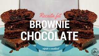 Brownie fit de chocolate  Receita fit [upl. by Litnahs]