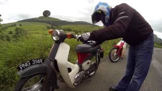 Honda c90 racing ride out [upl. by Einreb]