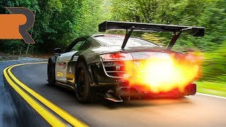 The FireBreathing Audi R8 Twin Turbo Widebody That Shouldnt Be Legal [upl. by Noiek]