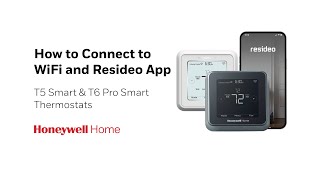 How to Connect to WiFi and Resideo App – T5 Smart amp T6 Pro Smart Thermostats [upl. by Ssew]