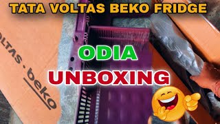 Voltas Beko Fridge Stand Unboxing Tata Refrigerator Price  ନୂଆ Fridge ପାଇଁ Stand ଆସିଲା 😬 [upl. by Octave]