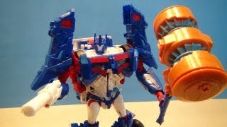 TRANSFORMERS ULTRA MAGNUS PLATINUM EDITION WEAPONIZER PRIME VIDEO REVIEW [upl. by Lucio]