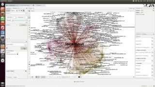 Gephi Visualisation demo  Using Gephi to understand 3rd party cookies [upl. by Annekim]