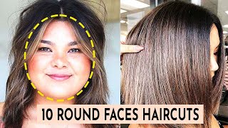 10 Amazing Haircuts for Round Faces [upl. by Ferretti]