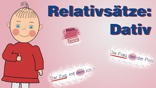 Relativsätze bilden Dativ  Deutsch lernen  Niveau B1  HD [upl. by Ilyse]