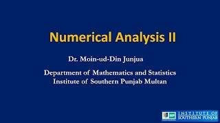 Illconditioned and Wellconditioned Systems by Dr MoinudDin Janjua [upl. by Nosirrag]