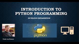 INTRODUCTION TO PYTHON IN TELUGU [upl. by Ariay]