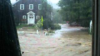 Flooding main street 8282011  wilmington VT [upl. by Enniroc]