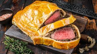 British Christmas Beef Wellington Recipe [upl. by Aivato]