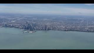 Landing at Ohare International Airport Chicago [upl. by Eeramit]