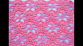 Bonitas cobijas y toquillas puedes hacer con esta puntada a crochet [upl. by Ieluuk]