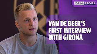 Donny van De Beeks first interview as new Girona FC signing [upl. by Burrows70]